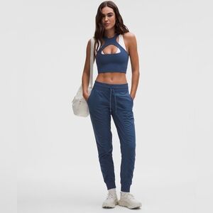 Lululemon Dance Studio Mid-Rise Jogger Women 4 Navy Blue Full Length Gym Workout